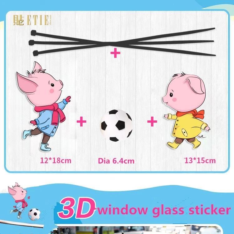 pig play football car window wiper decal pig play football car window wiper decal