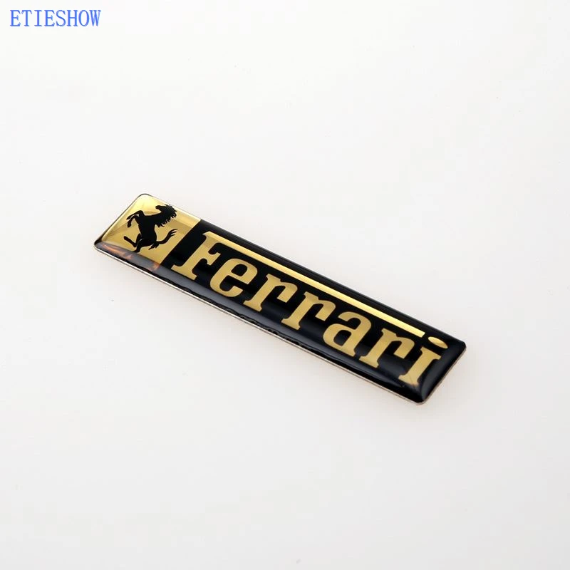 Ferrari aluminum epoxy emblem badge