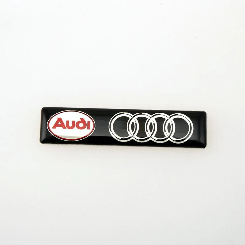 Audi aluminum epoxy emblem
