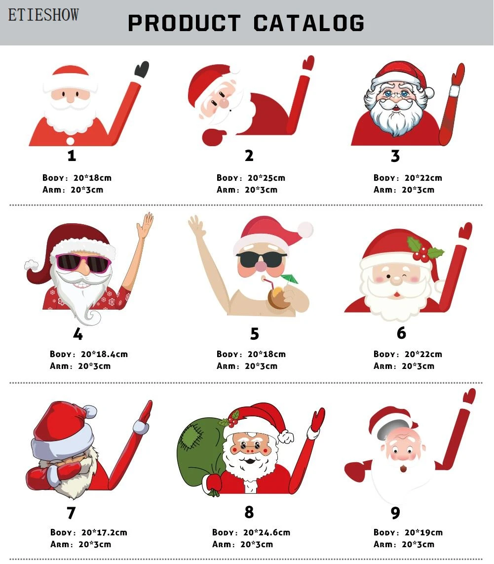 Christmas car decal sticker