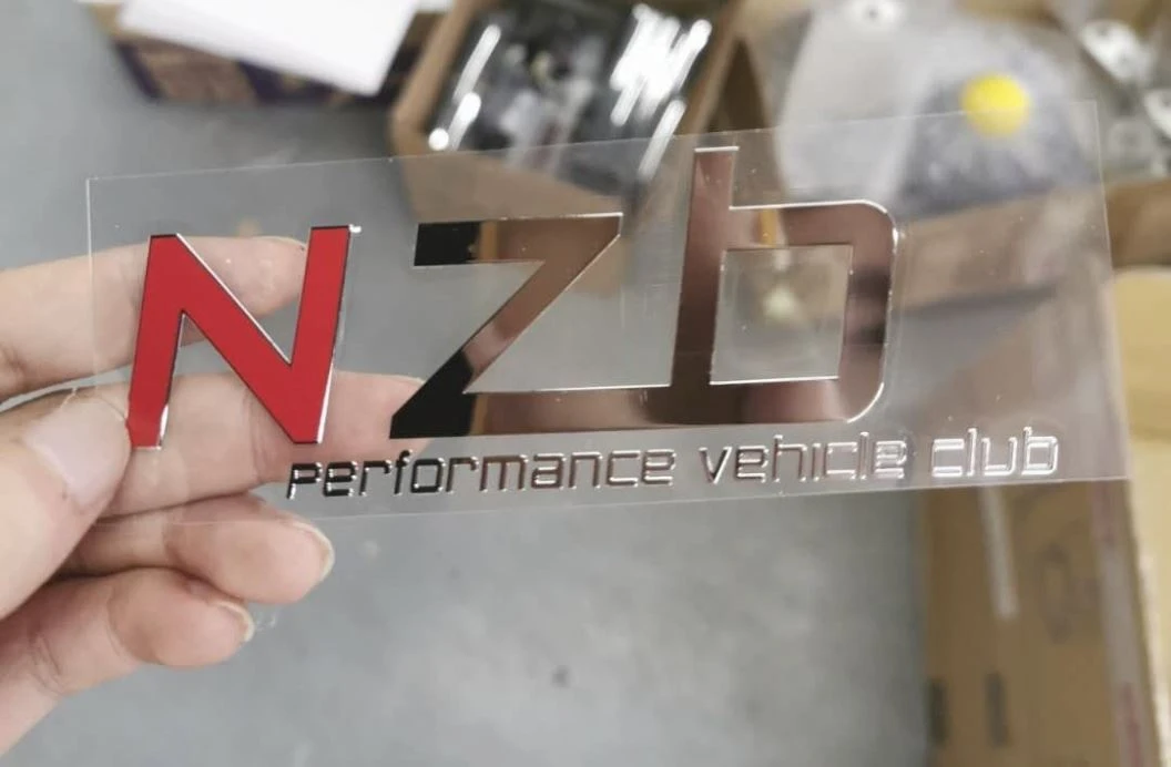 electroplating metal label sticker