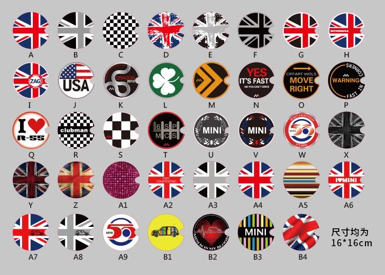 MINI gas cap stickers