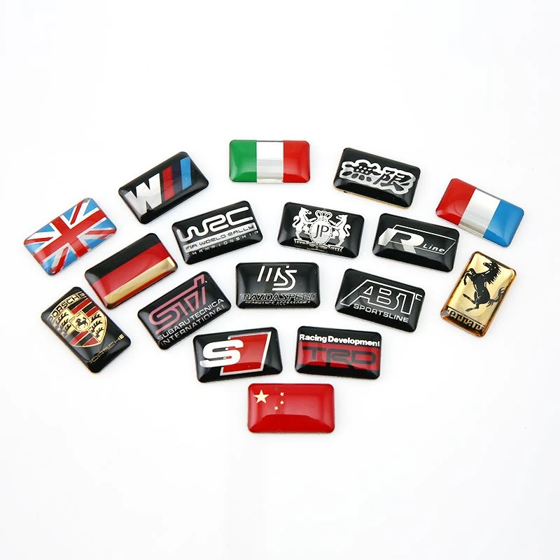 resin logo metal badge