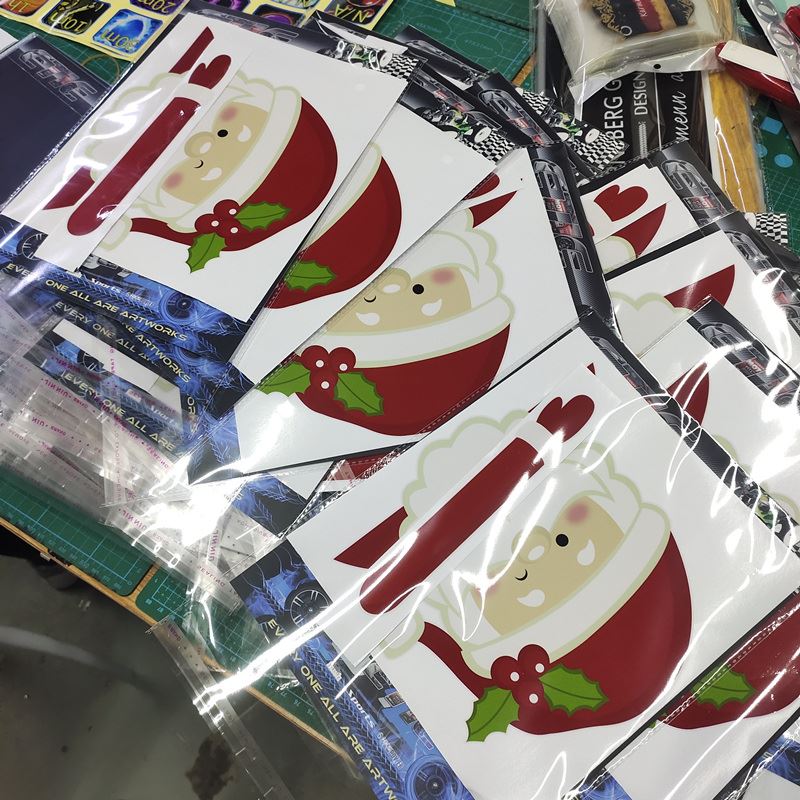 santa claus wiper sticker