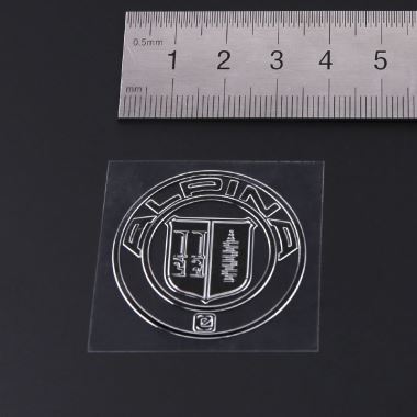 Emblema per auto in nichel per Alpina