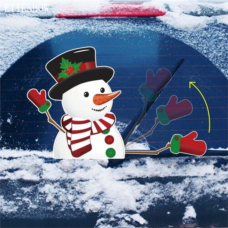Snowman Wiper Sticker