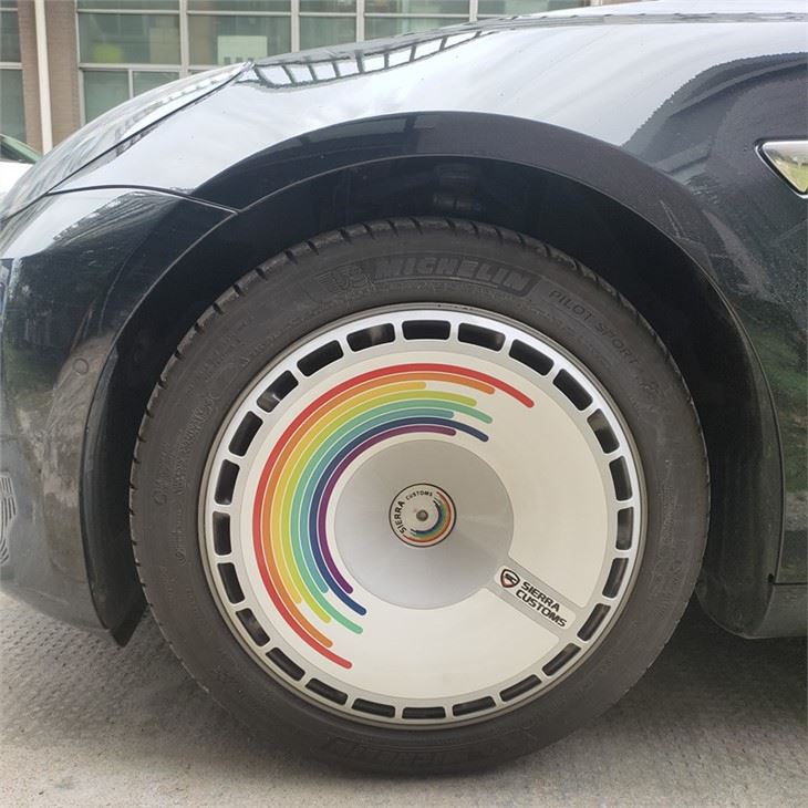 Adesivo ruota Tesla