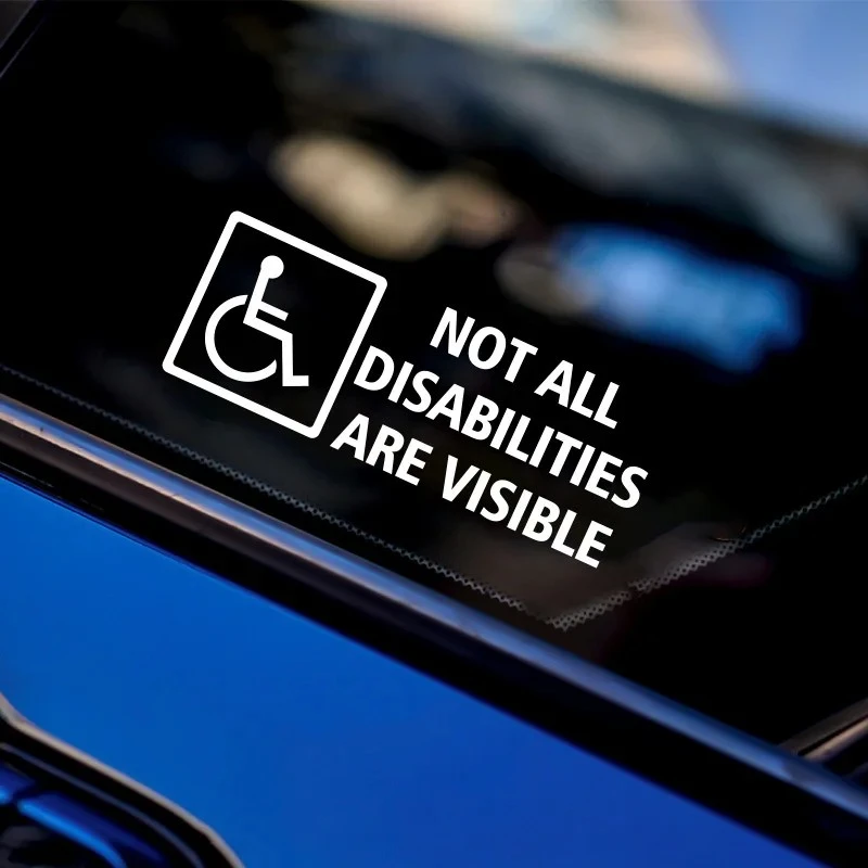 'Not All Disabilities Are Visible' Car Decal suppliers