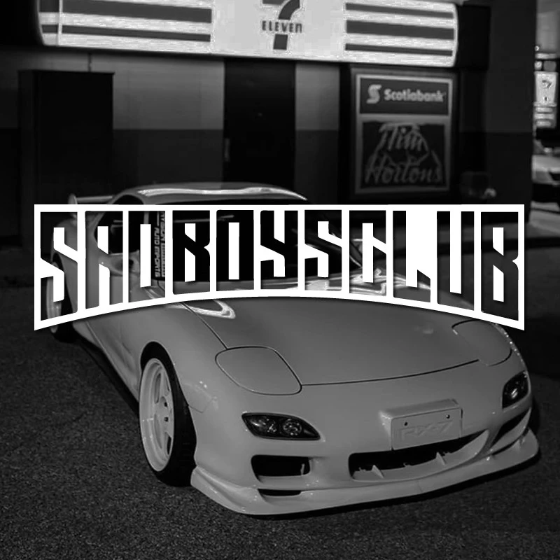 Decallo in stile JDM "Sad Boys Club"