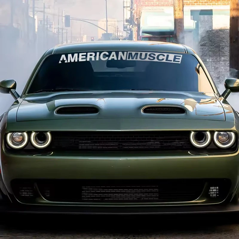 Adesivo per parabrezza di muscle car americana