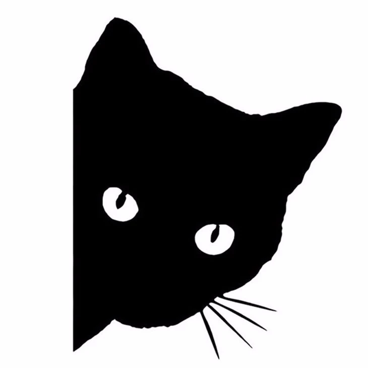 Adesivo per auto con gatto stile animale domestico