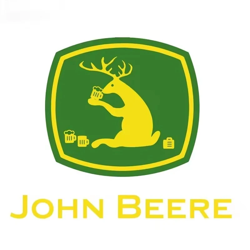 Adesivo divertente con logo del marchio John Beer