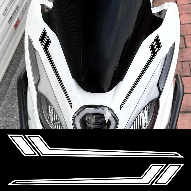 Adesivi motociclisti a strisce laterali da 1 paio