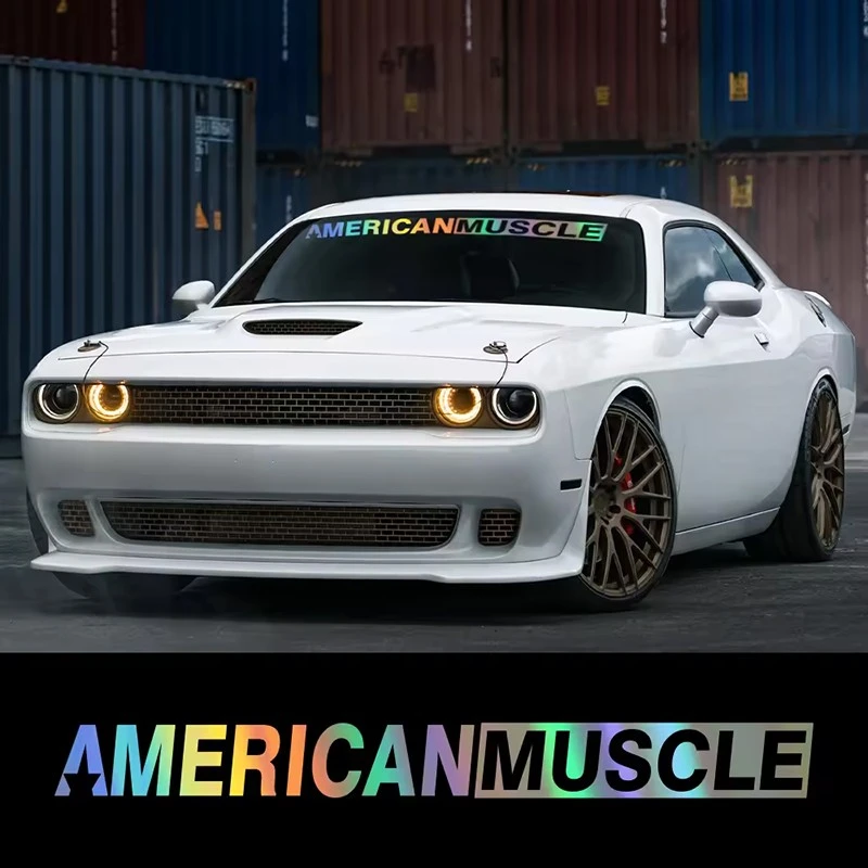 American Muscle Car Windshield Sticker