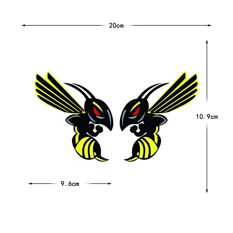 Hornet And Hornet Text Car Decoration Stickers