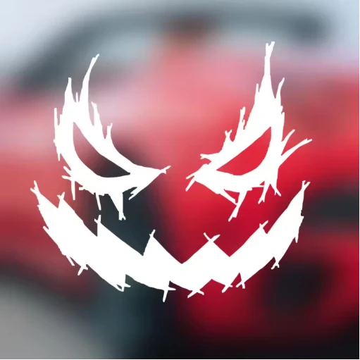 1PC Demon Smiling Motorcycle Sticker suppliers