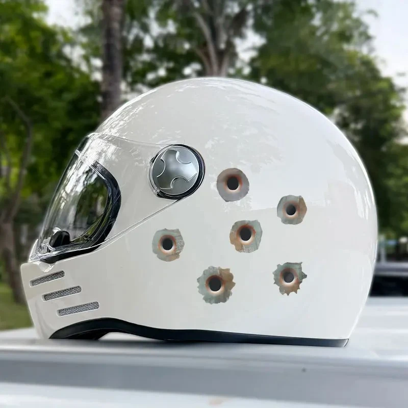 1Set Bullet Holes Motorcycle Stickers Waterproof factory