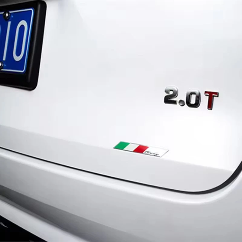 Badge emblema della bandiera di metallo Italia