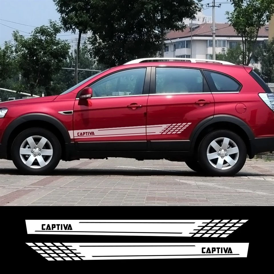 2 pezzi adesivi per porte dell'auto per Chevrolet Captiva