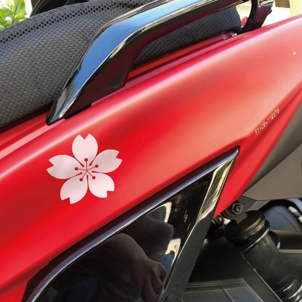 2pcs JDM Sakura Motorcycle Adesions