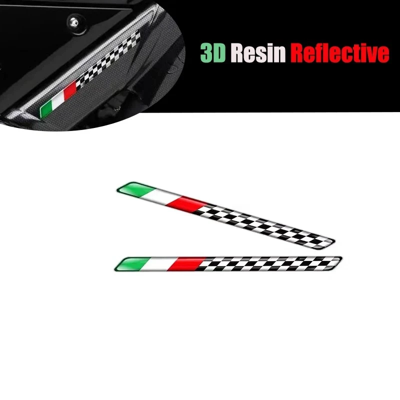 Motocicletta per il casco del logo riflettente in resina 3D