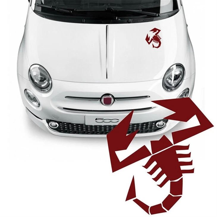 Decalcomania del logo dei tatuaggi del corpo Abarth 500