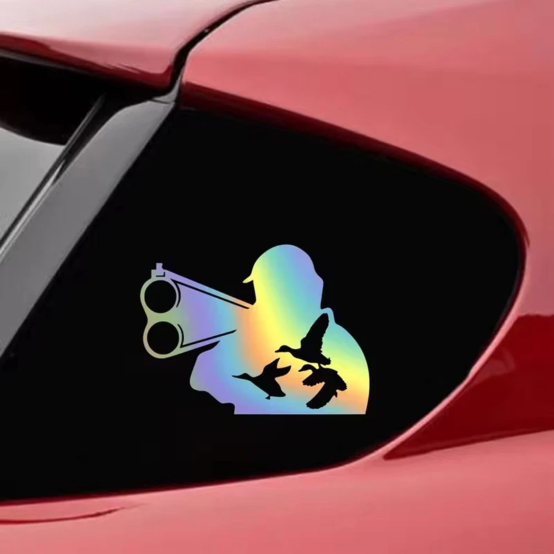 Adesivo per auto cacciatore e animale