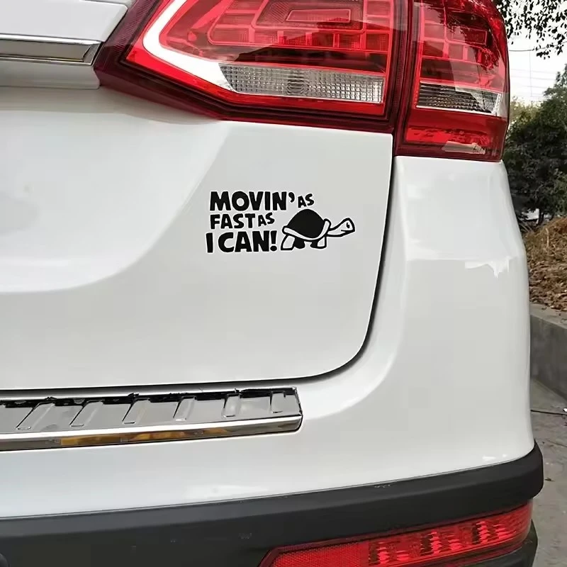 Testo adesivo per paraurti Guida veloce come posso