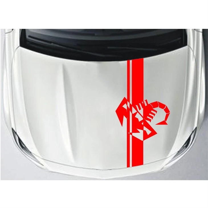 Decalcomania logo cofano motore Abarth 500