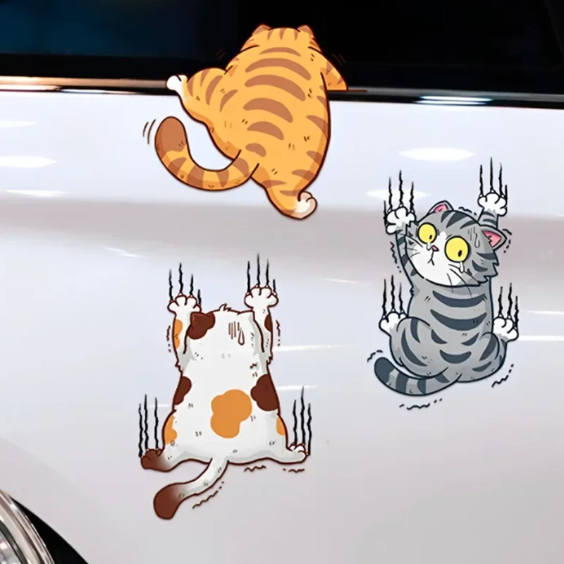 Divertenti adesivi per auto con artigli di orso di gatto