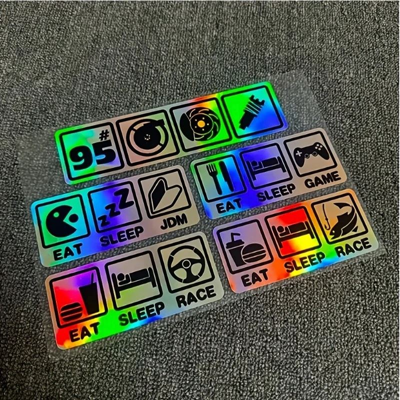 5pcs/set jdm - set di adesivo per auto in stile