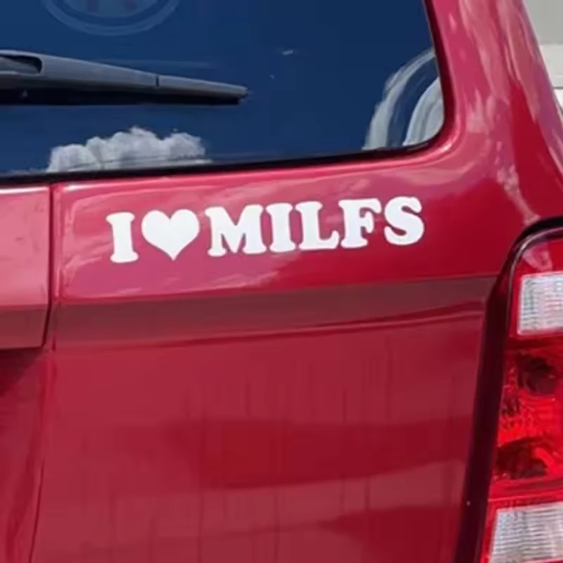 Adesivo per auto Amo le MILF