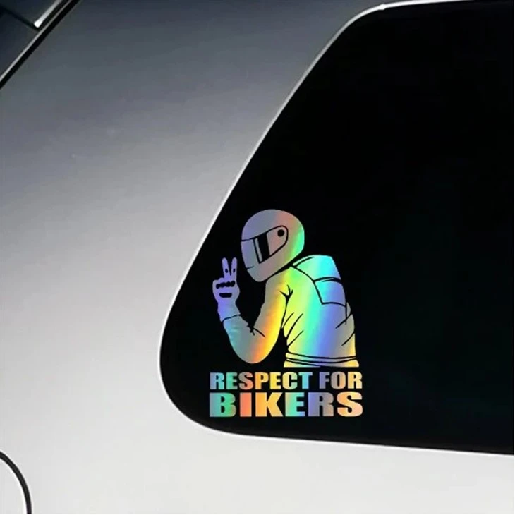 Rispetto del veicolo per l'adesivo decalcomania dei motociclisti