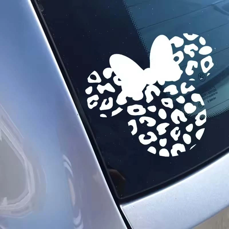ET11399# Disne Minnie Head Vinyl Sticker For Girl Car