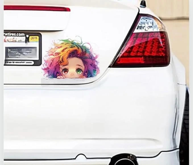 Adesivo per finestra ragazza anime