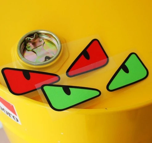 Car Bumper Decal Anime Eyes Style