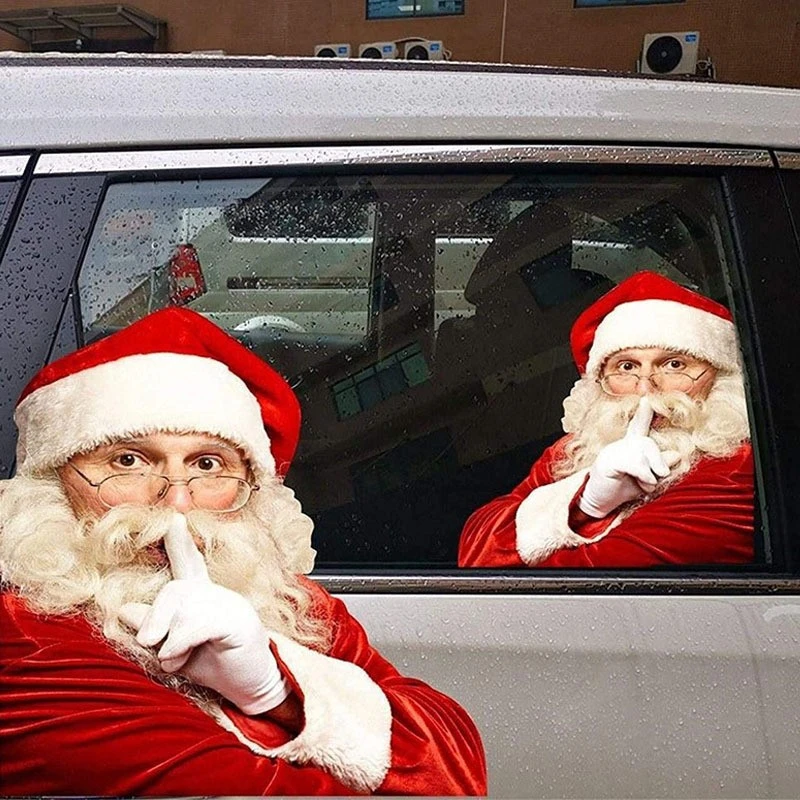 adesivo di Babbo Natale per carrozzeria