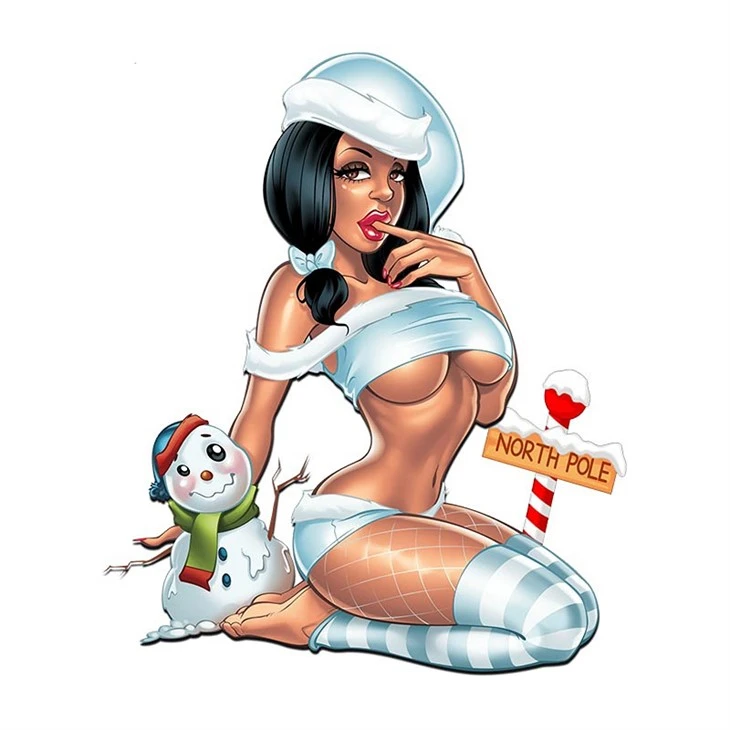 Adesivo ragazza sexy anime