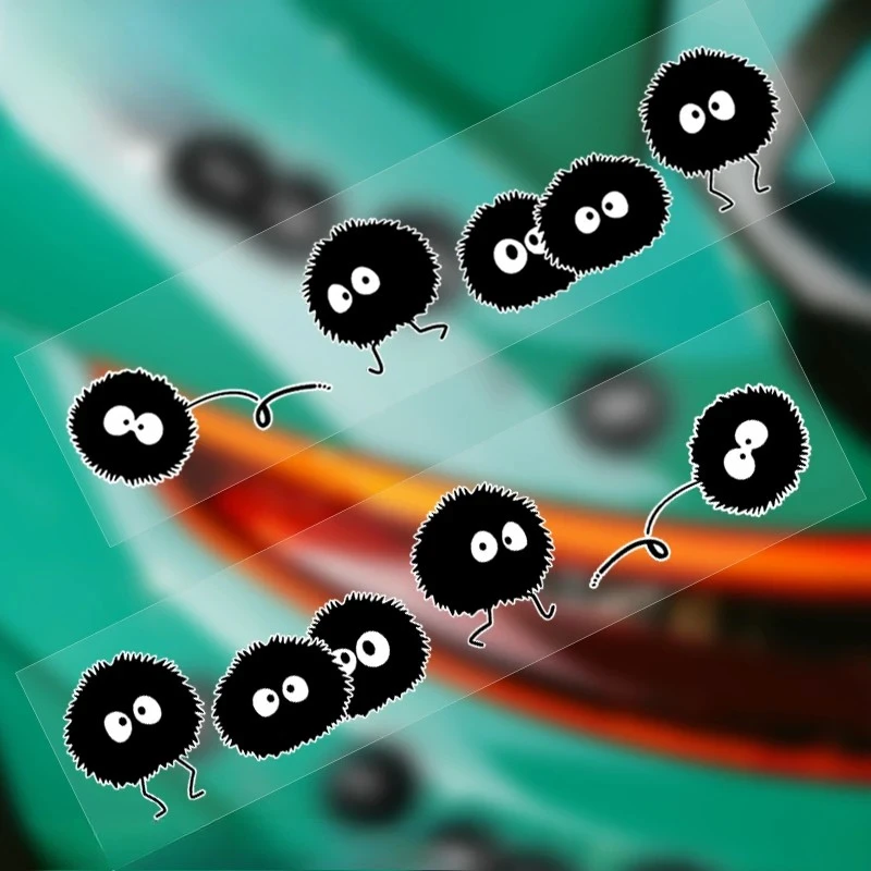 Adesivo per decalcomanie per auto con fumetti di fuliggine anime