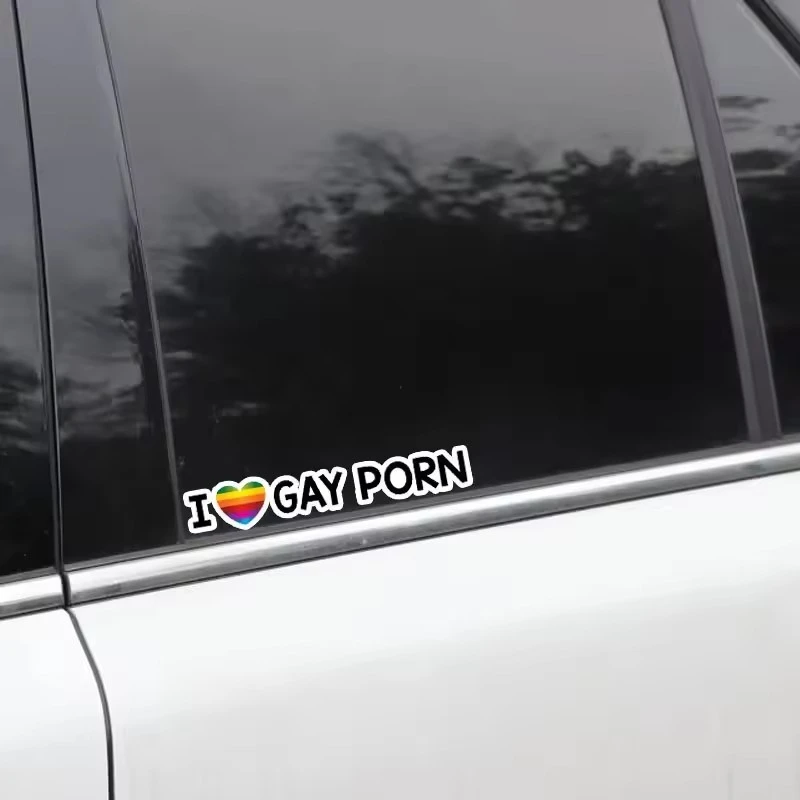 Adoro l'adesivo porno gay per auto