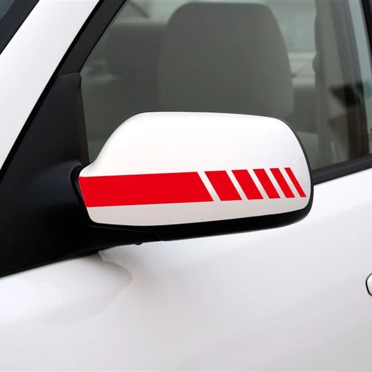 Car Rear Mirror Stripe Sticker Sports