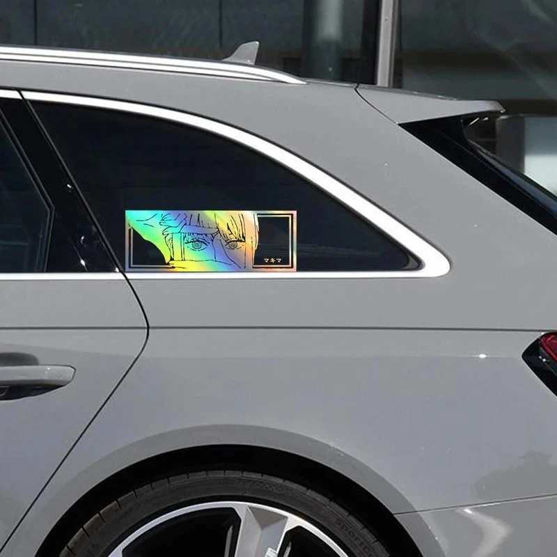 Car Interior Stickers, Japanese Anime Girl Stickers, Weather Proof Holographic Stickers, Automatic Decoration factory