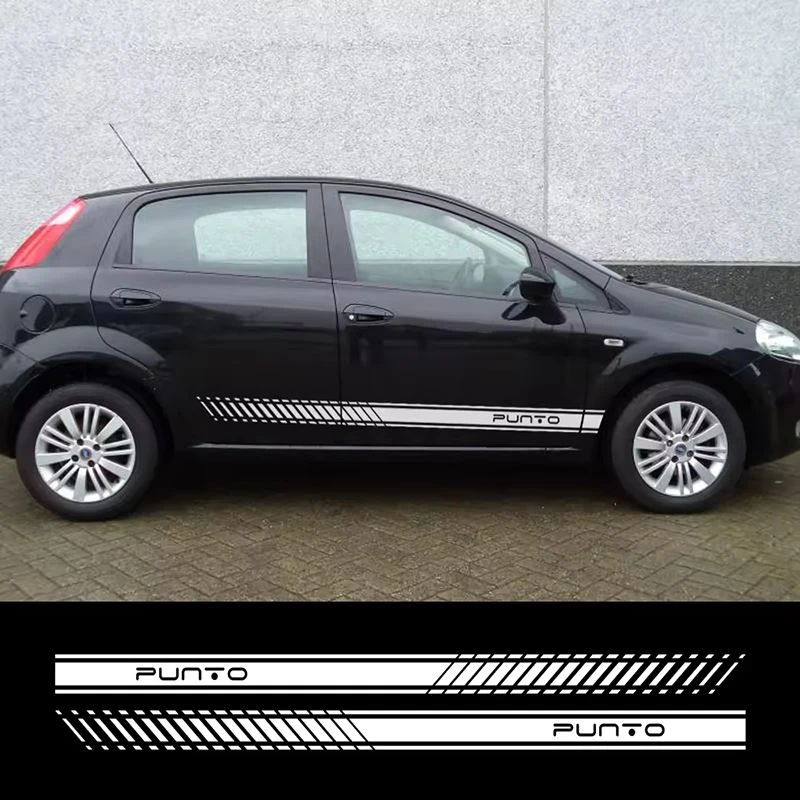Adesivi con strisce laterali lunghe per auto