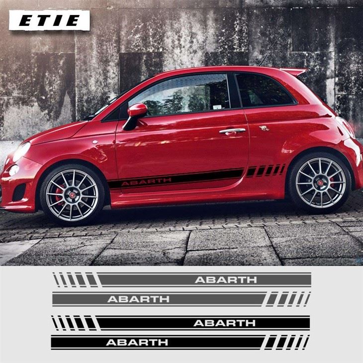 Car Stickers Bar Stripe Bar Body FIAT ABARTH 500 PUNTO Stickers