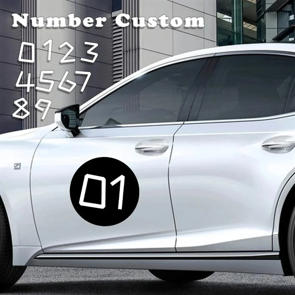 Adesivi per auto decalcomanie per decorazioni numeriche personalizzate