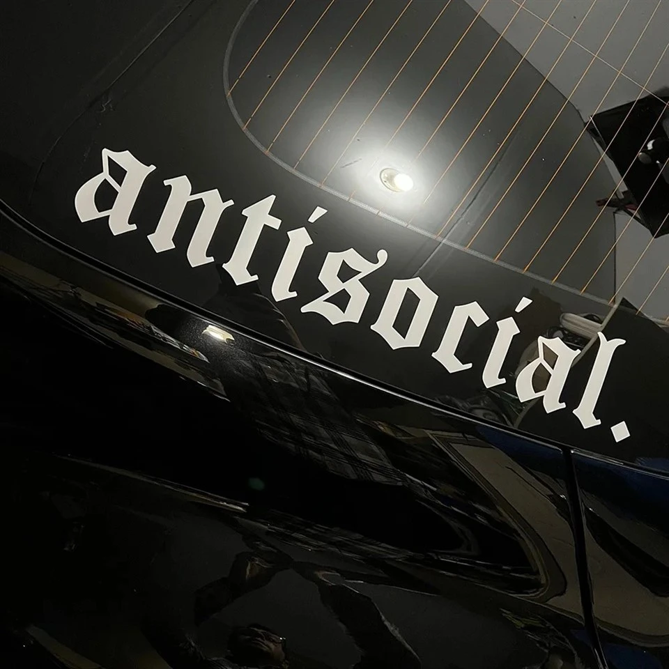 Banner del parabrezza antisociale di stile per auto