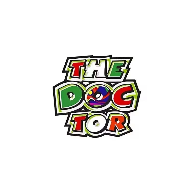 L'adesivo del badge del dottore Rosi