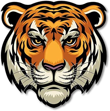 Fantastico adesivo con testa di tigre