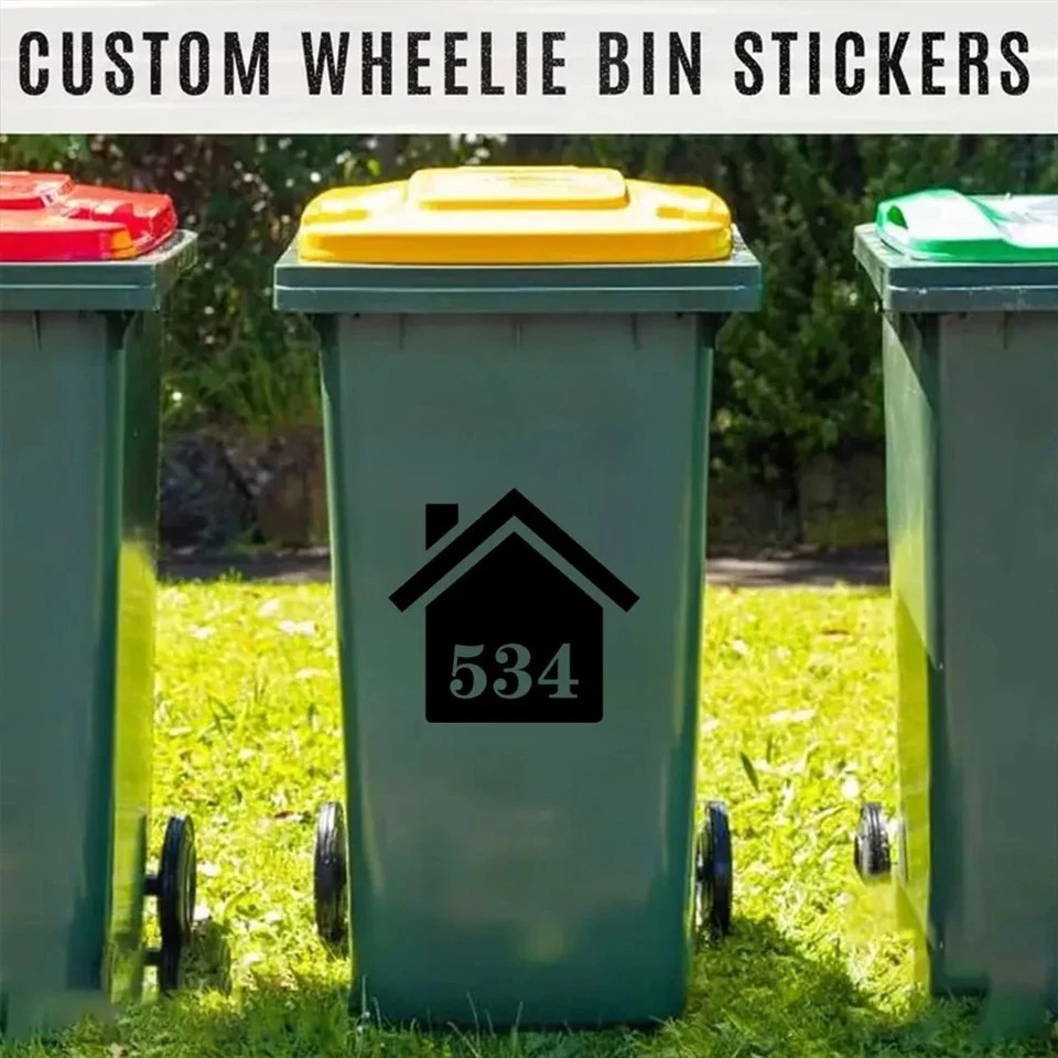 Customized Number Trash Vinyl Sticker factory