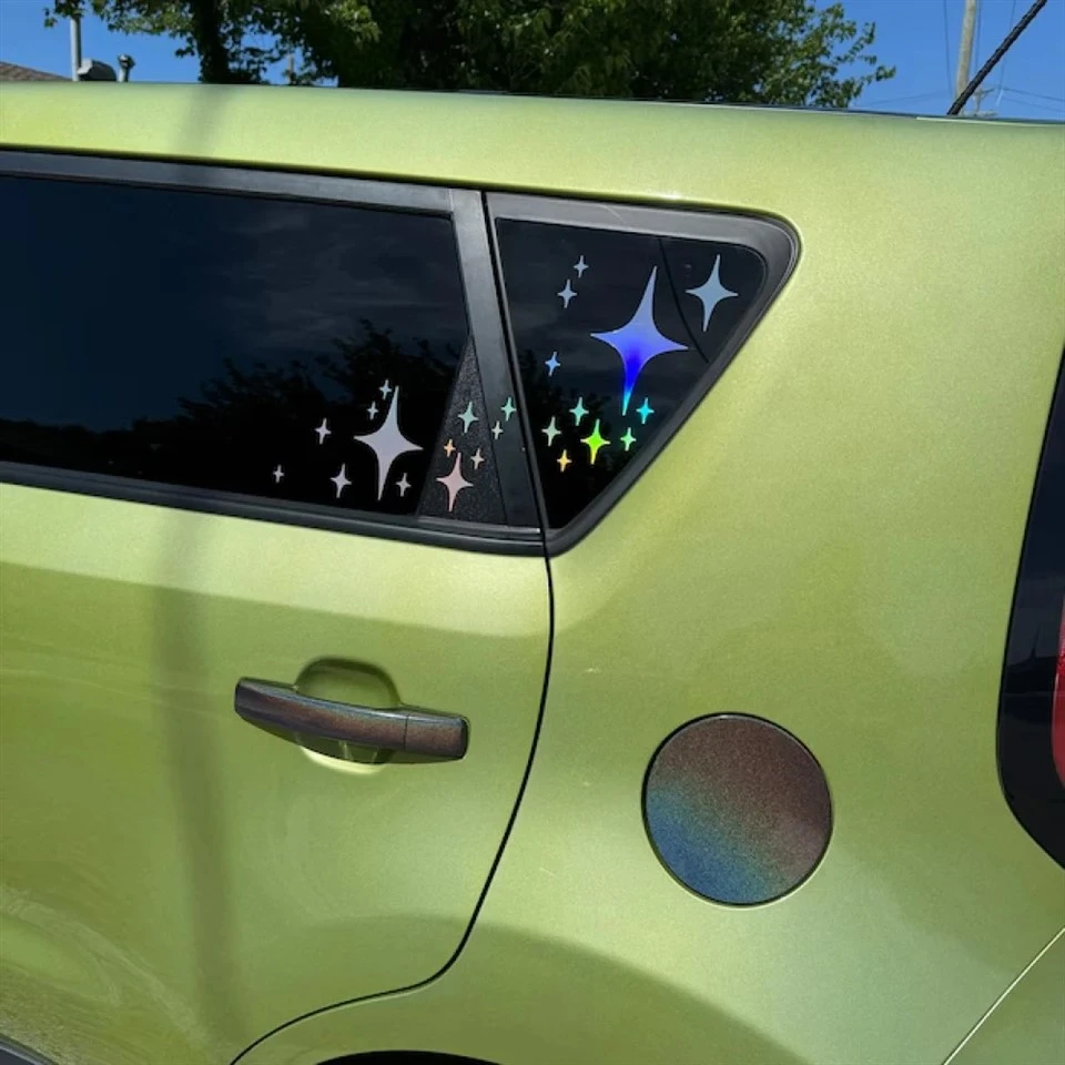 Stars Adesivi per il corpo dei finestrini delle auto olografiche